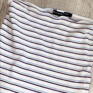 BRANDY MELVILLE TUBE TOP - STRIPED